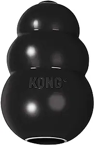 The black KONG Extreme classic toy, ideal for power chewers.